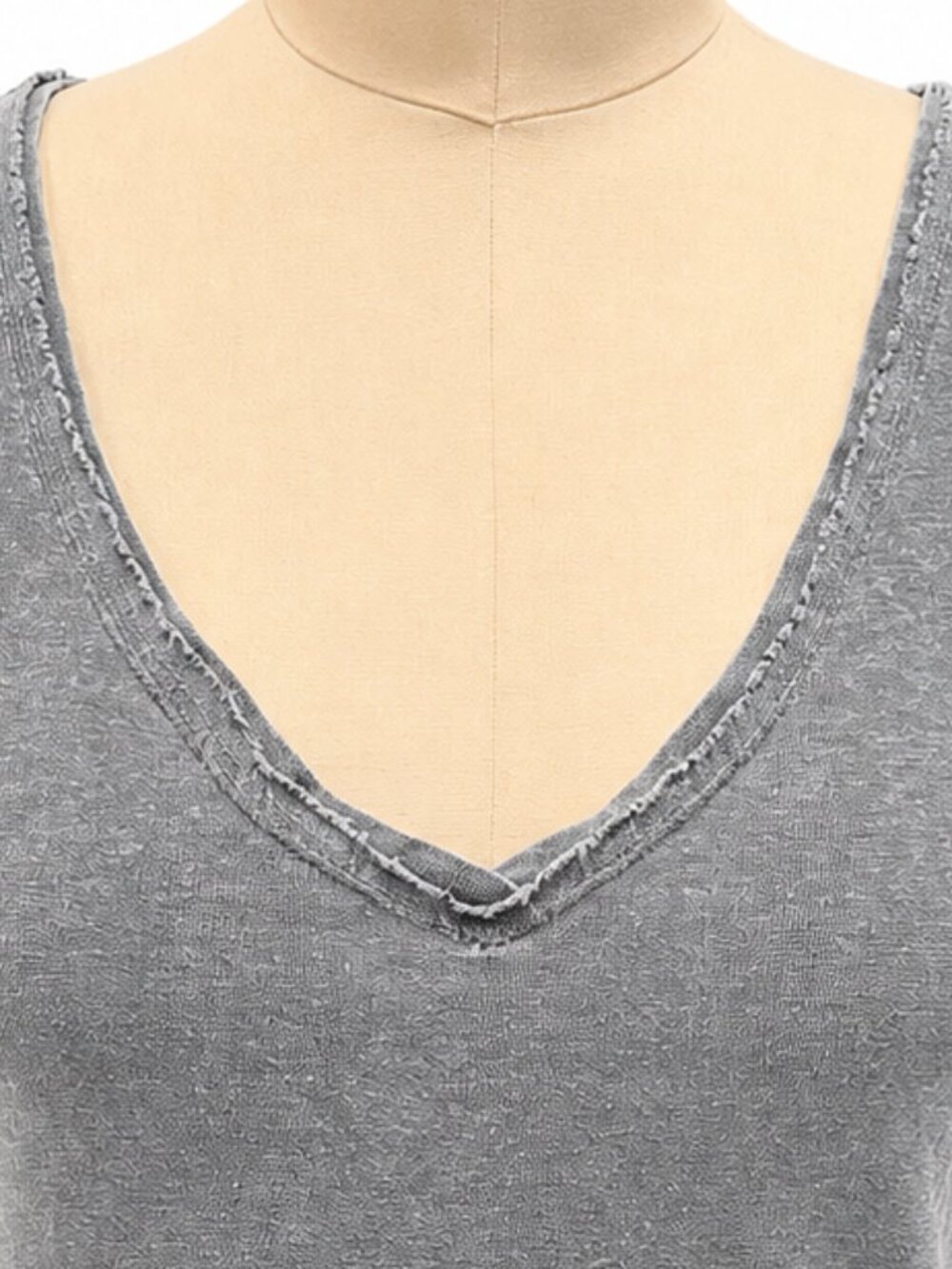 π π Set of 2 π Wrap London V-Neck Slub Tank Tops | Sleeveless | | US Small - Picture 3 of 13